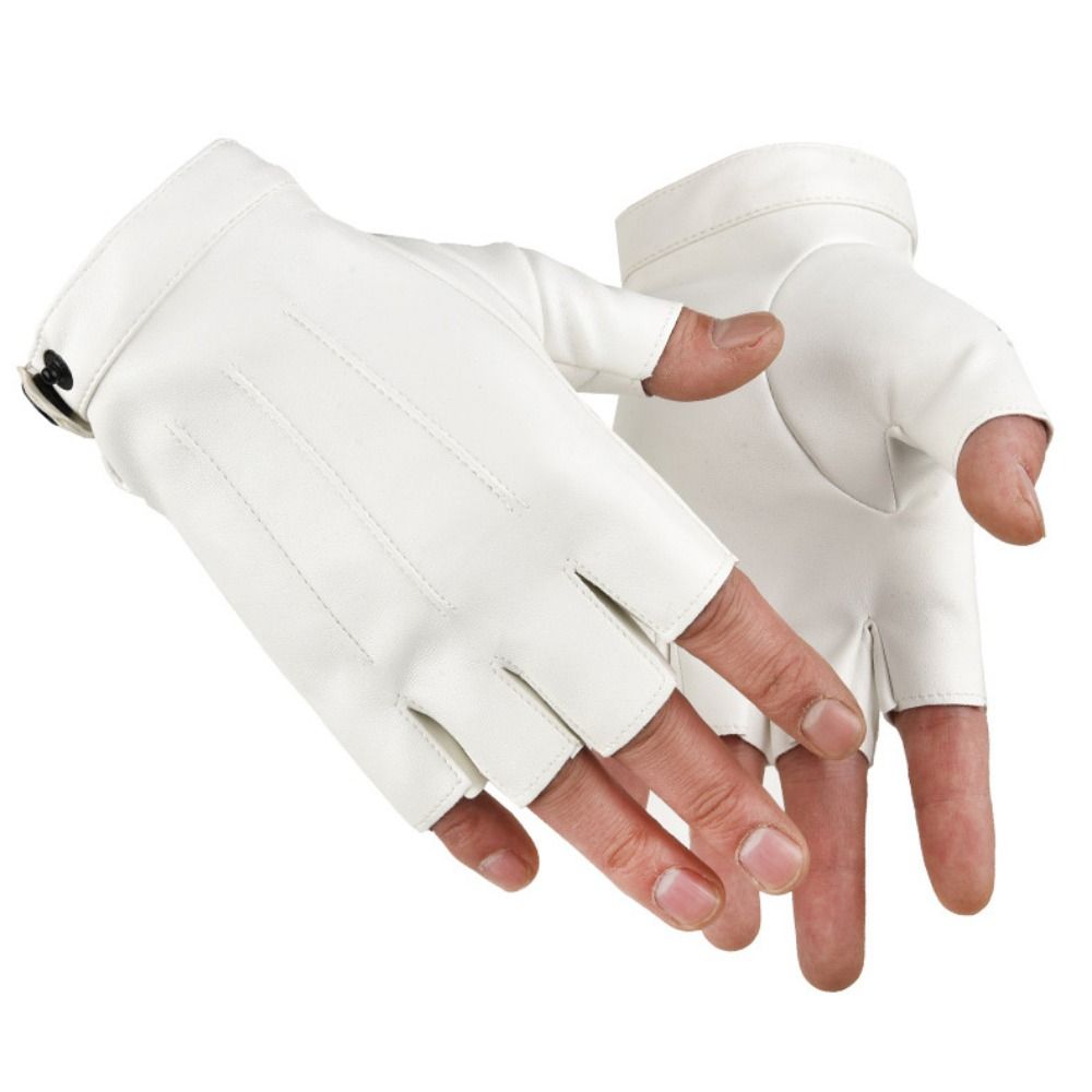 Leather Driving Glove - Sarung Tangan Berkendara PU Punk Fashion