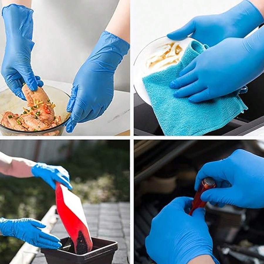 Nitrile Mechanic Glove - 100pcs Sarung Tangan Sekali Pakai Nitril