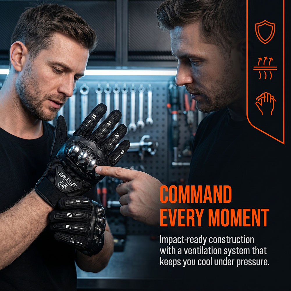 Motorcycle Glove Knuckle - Sarung Tangan Motor MX yang Dapat