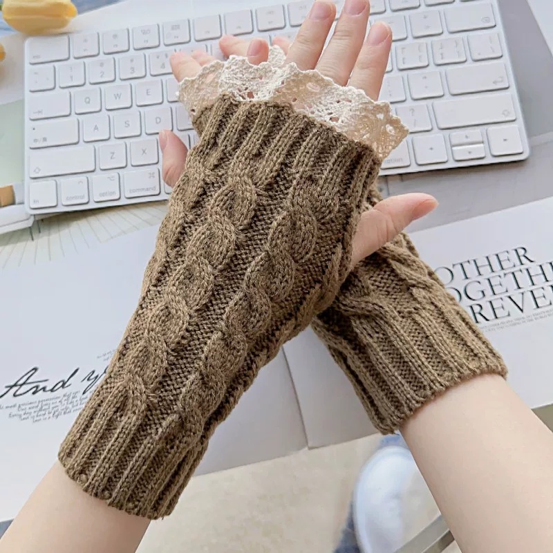 Sarung Tangan Wanita Y2K Lucu  - Fingerless Glove Knit ulasan dan harga