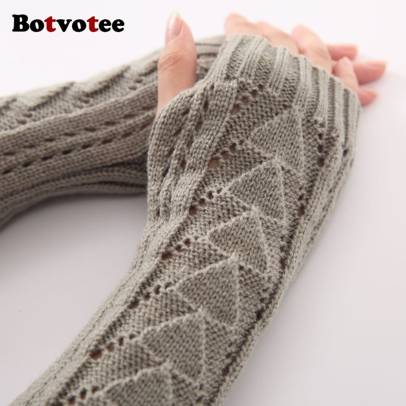 Botvotee untuk Wanita, Sarung  - Fingerless Glove Knit ulasan dan harga
