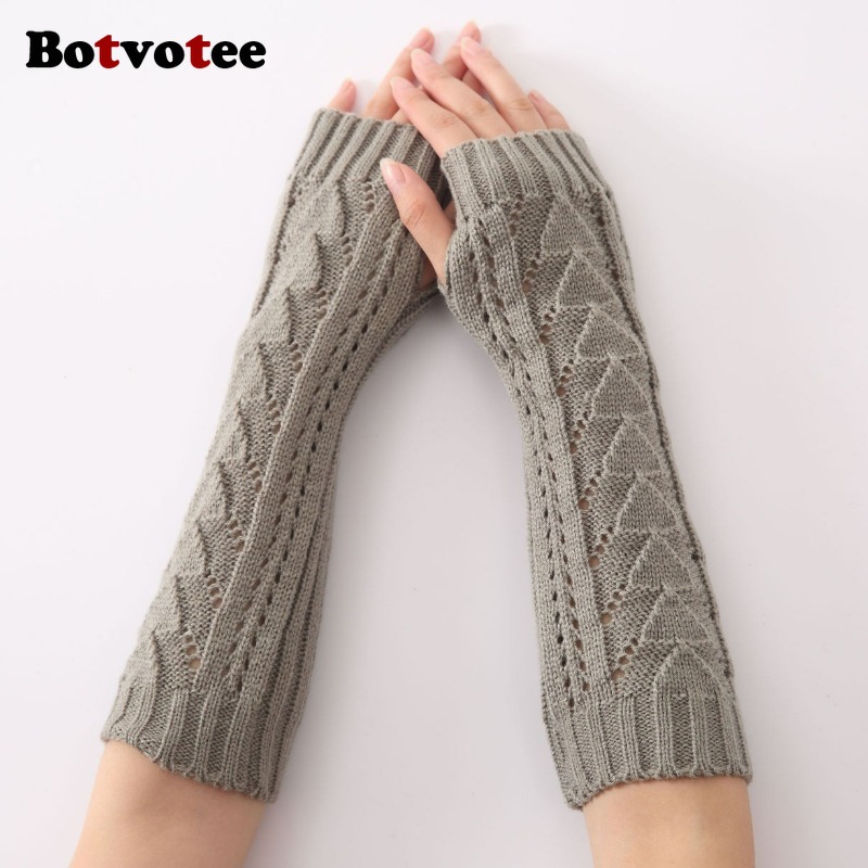 Botvotee untuk Wanita, Sarung  - Fingerless Glove Knit ulasan dan harga