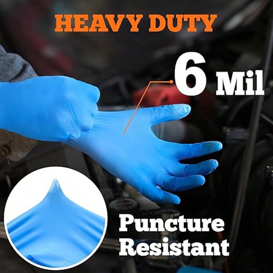 100pcs Sarung Tangan Sekali Pa - Nitrile Mechanic Glove ulasan dan harga